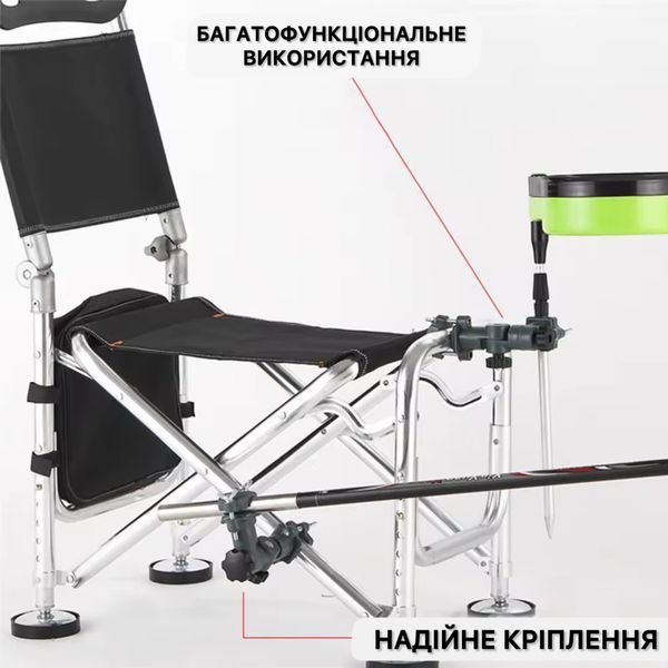 Тримач для вудки універсальний обертовий 360&deg; | Кронштейн для стільця, крісла, парасольки 22165 фото