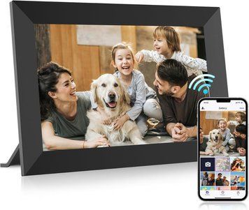 Цифрова фоторамка Frameo 10,1 дюймів WiFi електронна рамка для фото подарок FRAMEO з сенсорним дисплеєм 32 ГБ 22028 фото