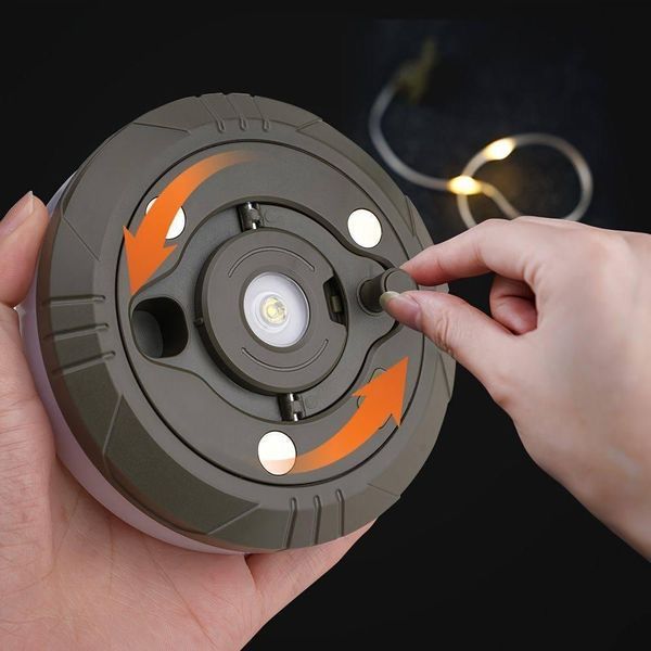 Світильник ліхтарик лампа гірлянда з LED-стрічкою 10 м Powerbank нічник вологозахищений з магнітом функція повербанк 22259 фото