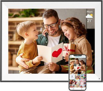 Цифрова фоторамка Frameo 10,1 дюймів 32 ГБ WiFi електронна рамка Frame для фото подарунок FRAMEO із сенсорним дисплеєм 22010 фото