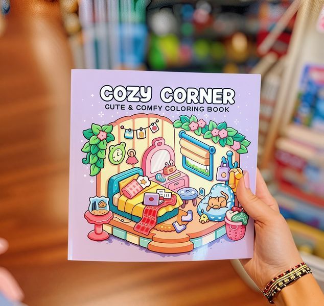 Розмальовка антистрес для дорослих та дітей Cozy Corner альбом для релаксу і творчості розмальовка затишні кімнати 22263 фото