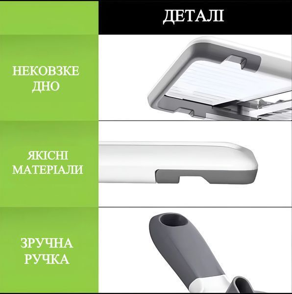 Овощерезка из нержавеющей стали кухонный ручной слайсер LMETJMA регулировка толщины нарезки защитный держатель антискользящее покрытие 22265 фото