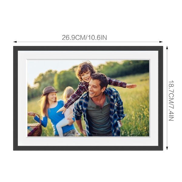 Цифровая фоторамка Frameo 10,1 дюймов 32 ГБ WiFi электронная рамка для фото подарок FRAMEO с белым сенсорным дисплеем 22029 фото