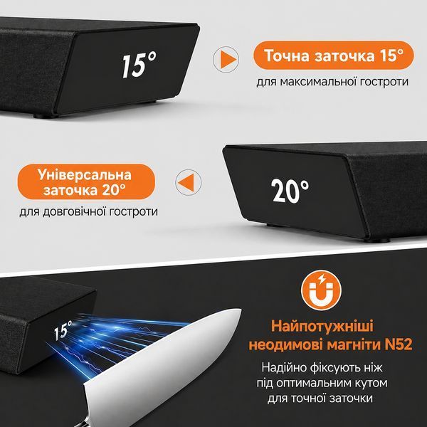Роликовая точилка для ножей профессиональная алмазная точильный камень для заточки механическая ручная ножеточка 220021 фото