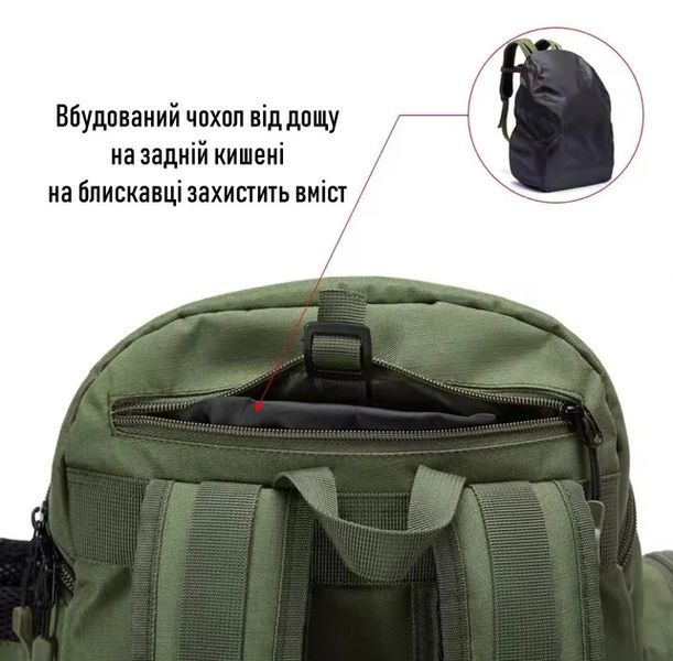 Рюкзак для рыбаков многофункциональный водонепроницаемый тактический большой Bassdash премиального качества подарок рыбалке 22024 фото