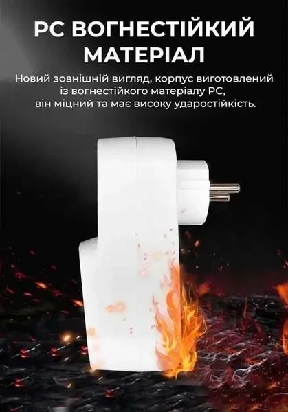 Реле напряжения отсекатель в розетку TOMZN 16A устройство для защиты бытовой техники от перепадов напряжения 220В барьер зубр 22275 фото