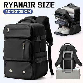 Рюкзак для ручной клади 40&times;25&times;20 см в авиакомпаниях Ryanair Wizz Air дорожный туристический ручная кладь в лоукостах 222712 фото