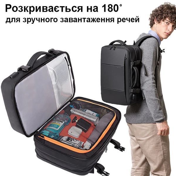 Рюкзак дорожный универсальный Bange на 45л с портом USB водонепроницаемый 22125 фото