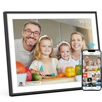 Цифрова фоторамка Frameo 10,1 дюймів WiFi електронна рамка для фото подарок FRAMEO з сенсорним дисплеєм 32 ГБ 22001 фото