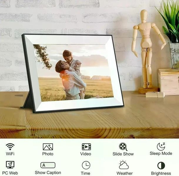 Цифрова фоторамка Frame Frameo 10,1 дюймів 32 ГБ WiFi електронна рамка для фото подарунок FRAMEO із сенсорним дисплеєм 22071 фото