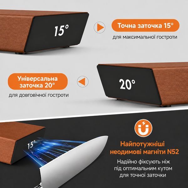 Точилка для ножей роликовая профессиональная алмазная точильный камень для заточки механическая ручная ножеточка 22002 фото